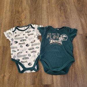 Philadelphia Eagles Baby Bodysuits 0-3 Months